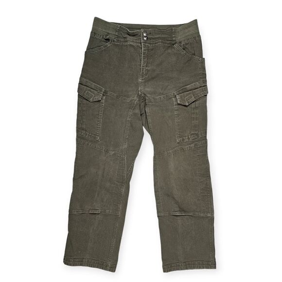 Duluth Trading Co Denim - Duluth Green Cargo Pants With‎ Comfort Waistband Women's Size 14